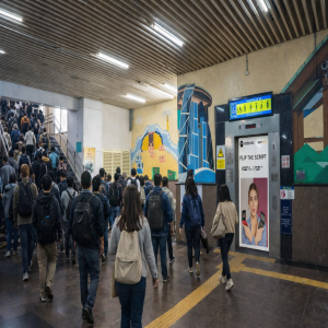 Concourse Area Sector 51 Metro Station Noida NCR