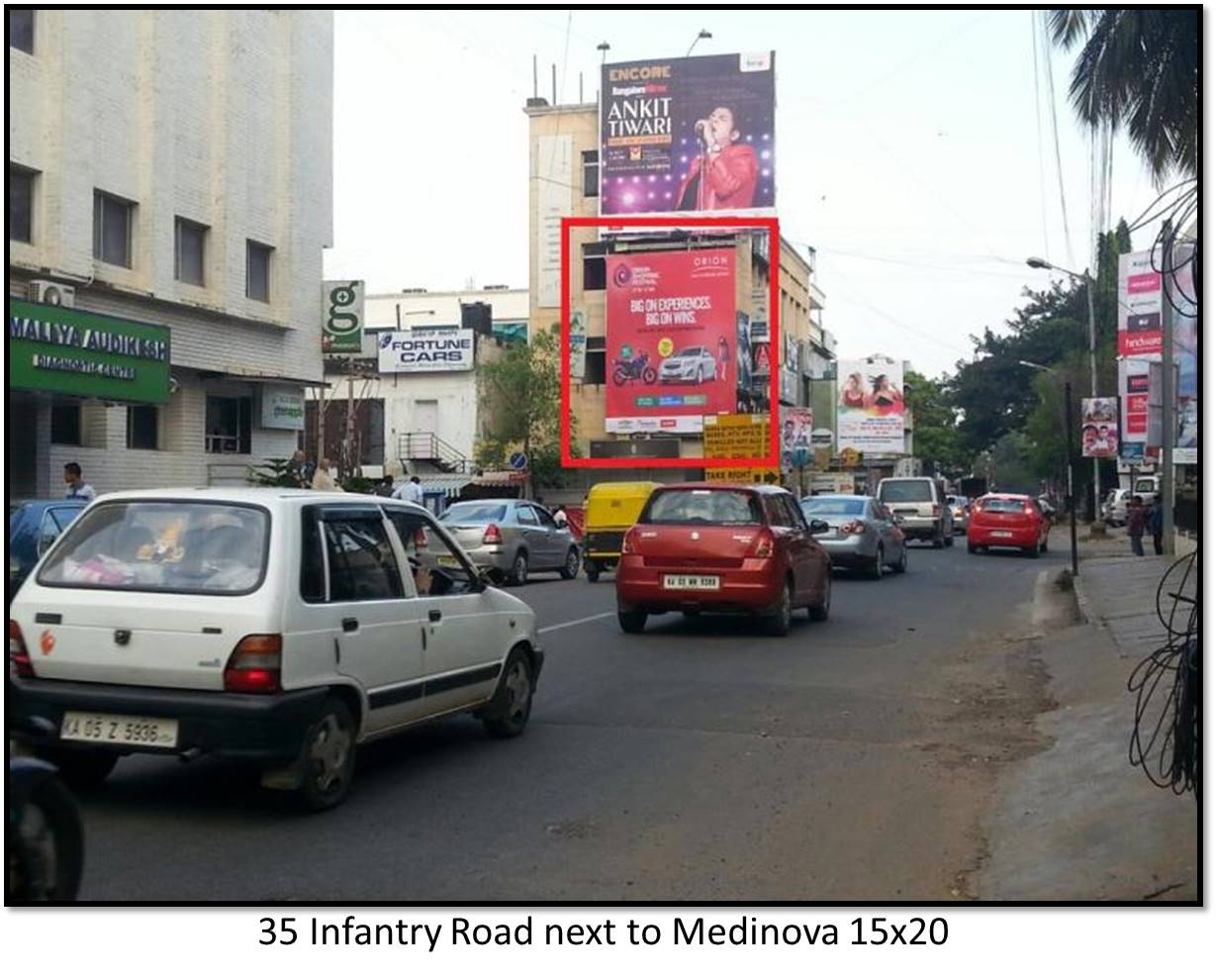 Infantry Road next to Medinova, Bengaluru