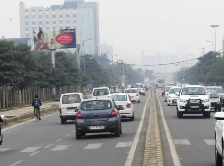 Outside Women Cell on Amity Road, Gurgaon