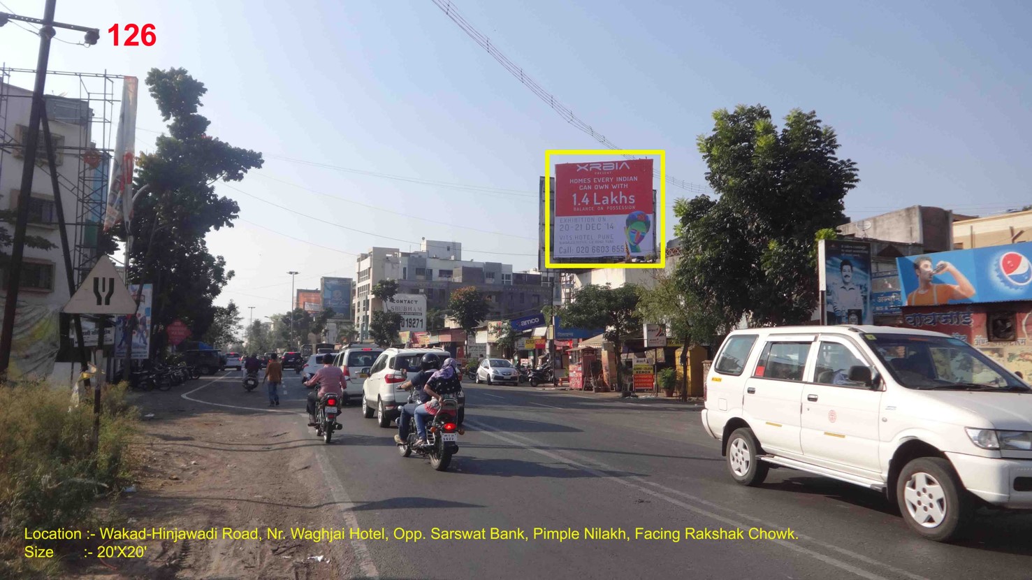 Wakad-Hinjawadi Road, Nr. Waghjai Hotel, Opp. Sarswat Bank, Pimple Nilakh, Pune