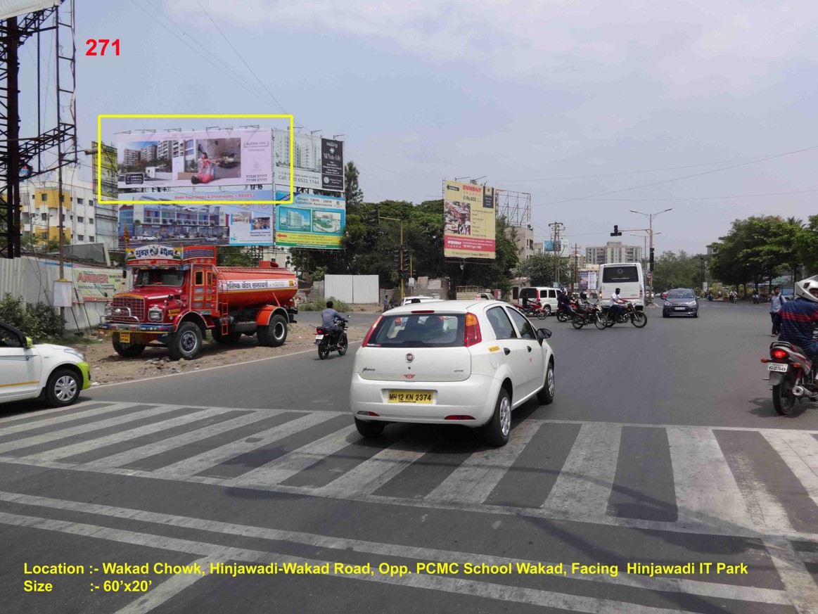 Wakad Chowk, Hinjawadi Wakad Road, Opp. P.C.M.C. School Wakad, Pune 