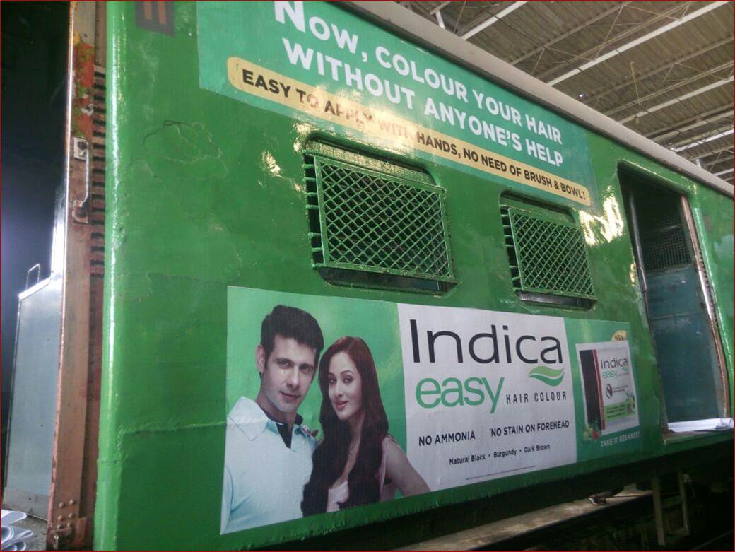 Full Train Painting of Coach for Indica Easy Hair Colour, Mumbai